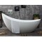 Alfi Brand 73" White Solid Surface Smooth Resin Soaking Slipper Bathtub AB9951 - alternate 8